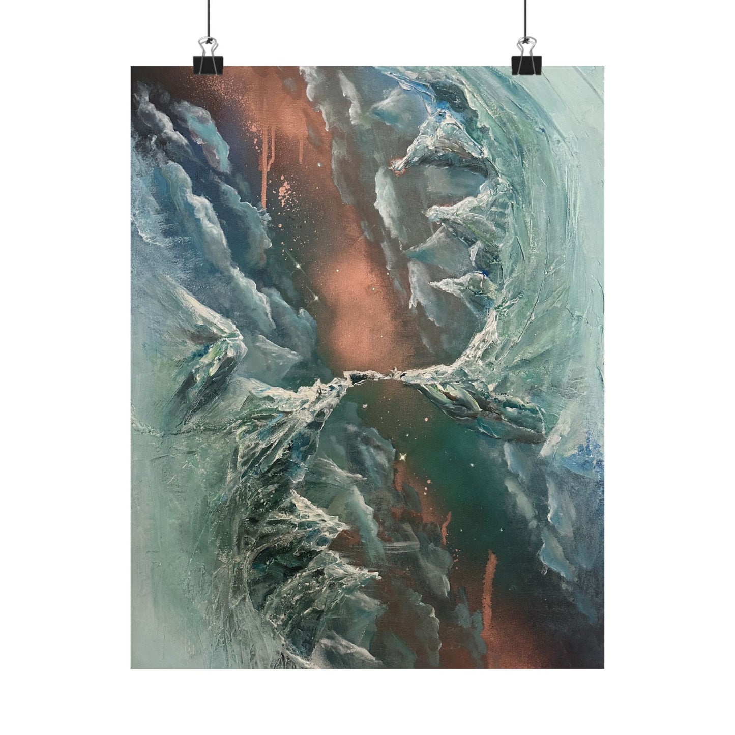 Clashing tens - matte poster